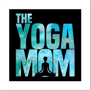 Womens Yoga Mom-Meditation Namaste Mothers Day Gift T Shirt Posters and Art